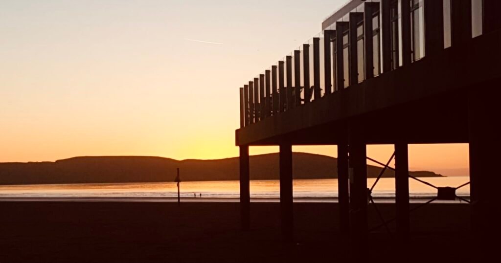 Getting here Weston-super-Mare sunset